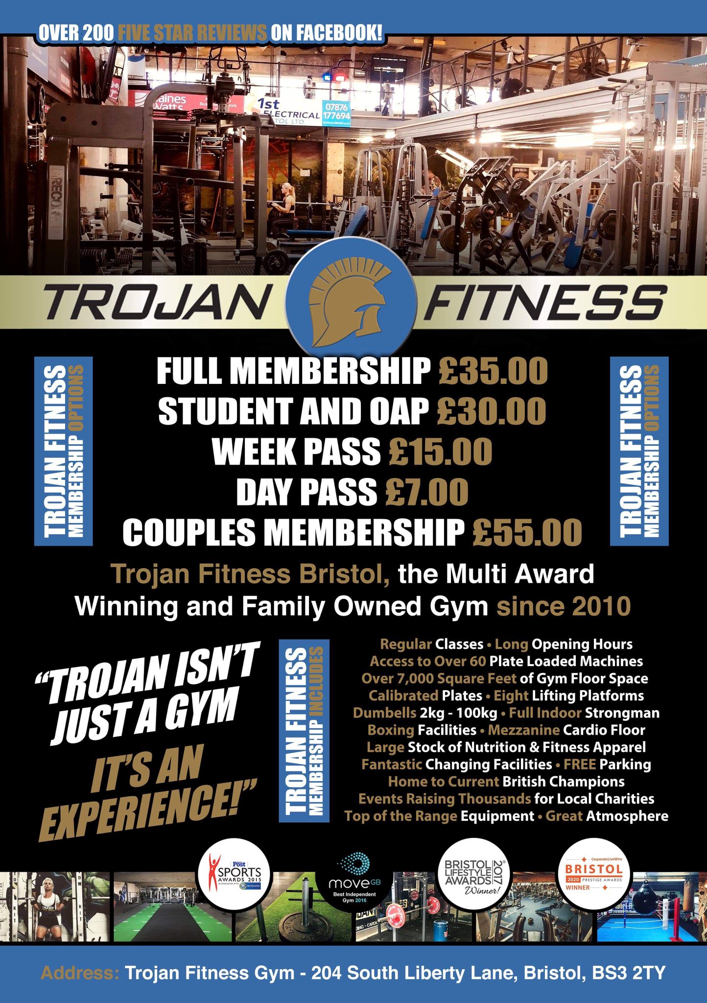 Trojan Fitness Membership only £35 a month